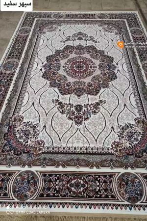 فرش سپهر 440 شانه نگین کسری کاشان